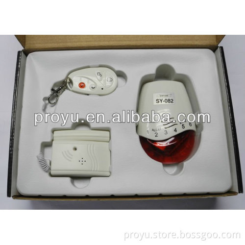 SOS/SIM/SMS Mini Wireless Alarm Sensor with 6 Guard Areas Display for home security PY-SY082
